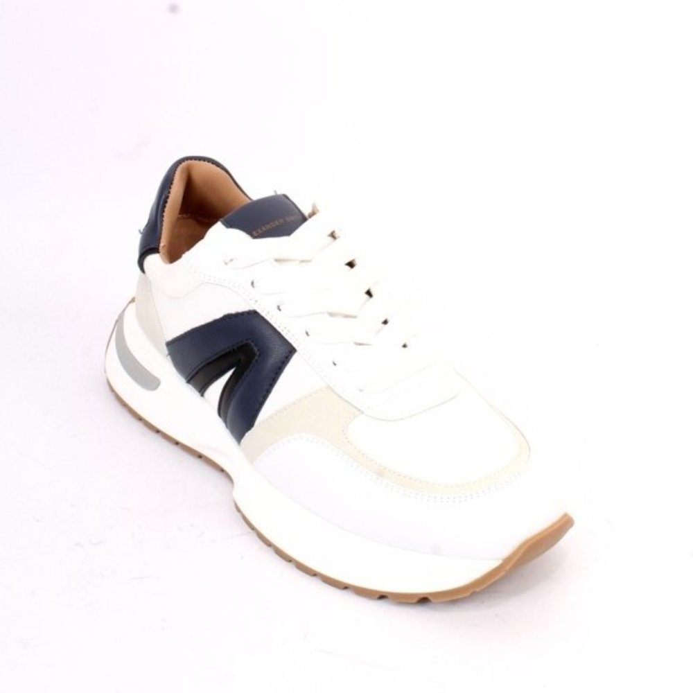Alexander Smith 93a Multicolor Leather Lace-Up Sneakers Shoes